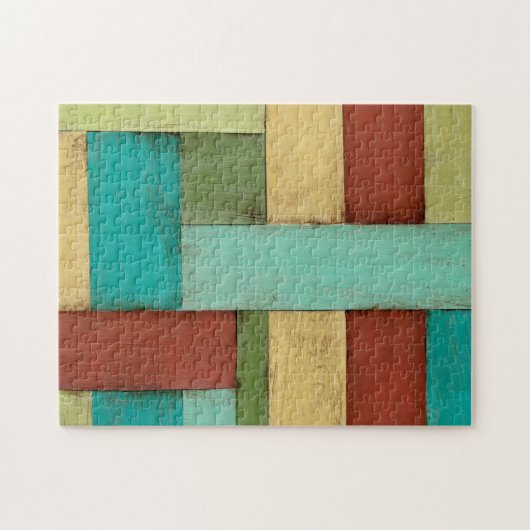 Contempoary Coastal Multicolored Painting Legpuzzel (Horizontaal)