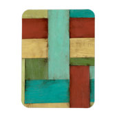 Contempoary Coastal Multicolored Painting Magneet (Verticaal)