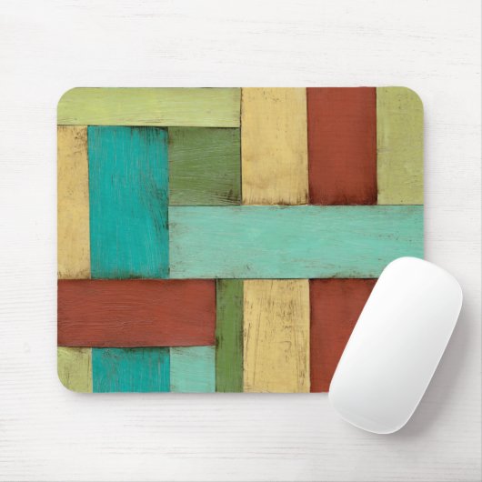 Contempoary Coastal Multicolored Painting Muismat (Met muis)