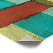 Contempoary Coastal Multicolored Painting Poster (Hoek)