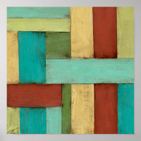 Contempoary Coastal Multicolored Painting