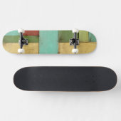 Contempoary Coastal Multicolored Painting Skateboard (Horizontaal)