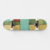 Contempoary Coastal Multicolored Painting Skateboard (Horizontaal)