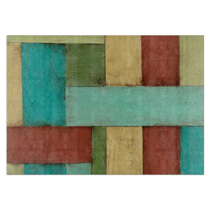 Contempoary Coastal Multicolored Painting Snijplank