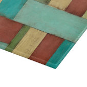 Contempoary Coastal Multicolored Painting Snijplank (Hoek)