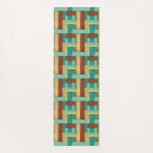 Contempoary Coastal Multicolored Painting Yogamat (Achterkant)