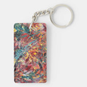 Contemporary Abstract Art Keychain (achterkant)