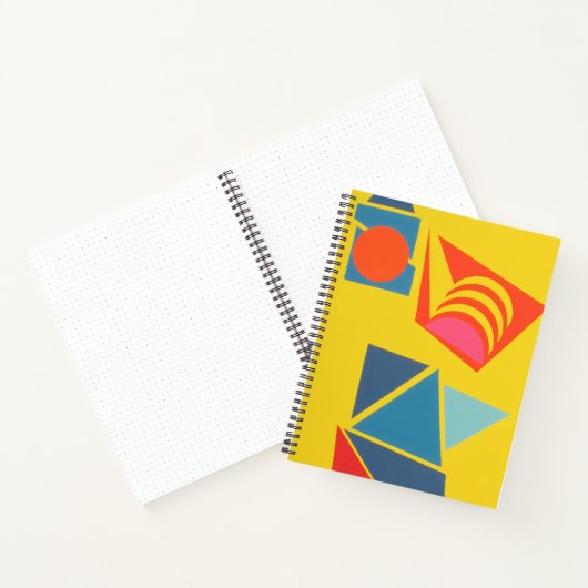 Contemporary Abstract Bits ’n Pieces Notebook Notitieboek (Binnen)