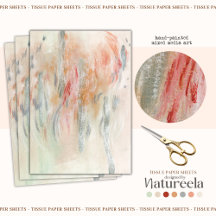 Contemporary Abstract Decoupage Tissue Paper