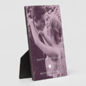 Contemporary Anniversary Plaque with Table Easel S Fotoplaat (Zijkant)