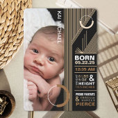 Contemporary Birth Announcement Kaart