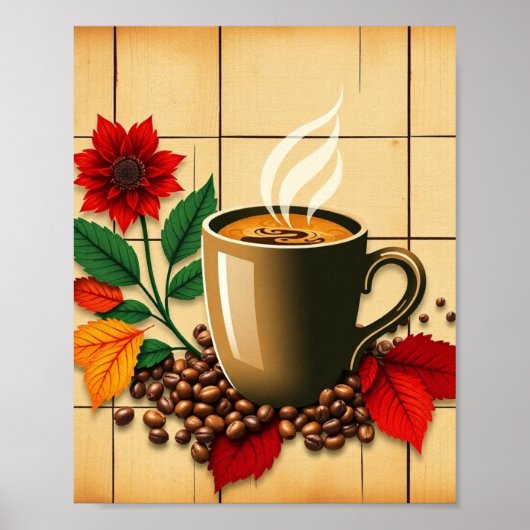 Contemporary Café Wall  Poster (Voorkant)