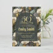 Contemporary Call Lilies Floral Girl Birthday  Kaart (Staand voorkant)