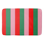 Contemporary Christmas Stripes  Badmat (Voorkant)