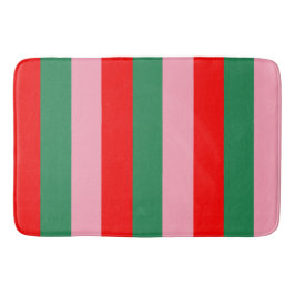 Contemporary Christmas Stripes  Badmat