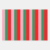 Contemporary Christmas Stripes  Inpakpapier Vel (Voorkant 2)