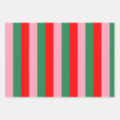 Contemporary Christmas Stripes  Inpakpapier Vel (Voorkant)
