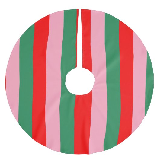 Contemporary Christmas Stripes  Kerstboom Rok (Voorkant)