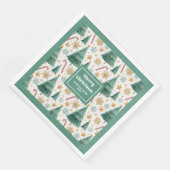Contemporary Christmas Trees Festive Paper Napkins Servet (Hoek)