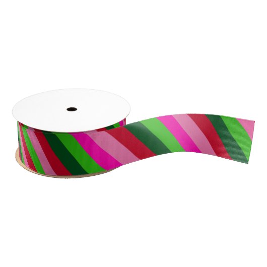 Contemporary Colors Christmas Stripes  Grosgrain Lint (Spoel)