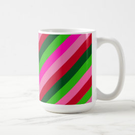 Contemporary Colors Christmas Stripes  Koffiemok