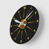 Contemporary Designer Wall Clock Ronde Klok (Hoek)