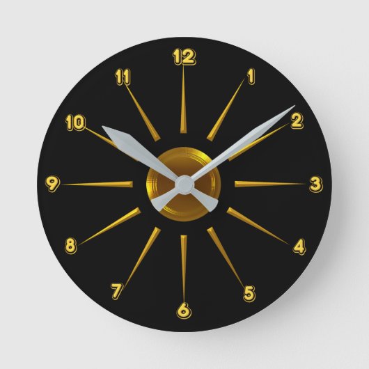 Contemporary Designer Wall Clock Ronde Klok (Voorkant)