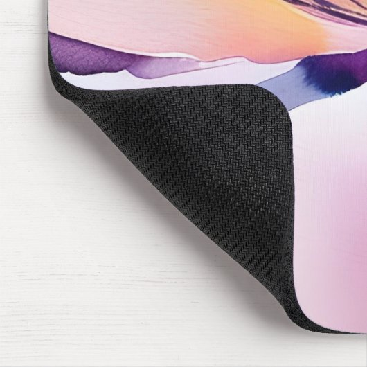 Contemporary Floral Optional Custom Name Muismat (Hoek)