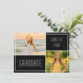 Contemporary Graduation Party Invitation Kaart (Staand voorkant)