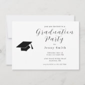 Contemporary Graduation Party Invitation Kaart (Achterkant)