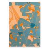 Contemporary Leaf Design in Peach Kaart (Voorkant)
