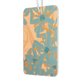 Contemporary Leaf Design in Peach Phone Cover Luchtverfrisser (Links)
