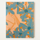 Contemporary Leaf Design in Peach Planner (Achterkant)