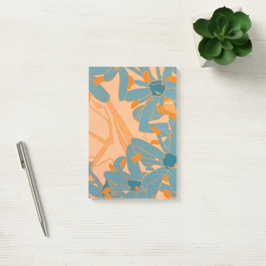 Contemporary Leaf Design in Peach Post-it® Notes (Kantoor)