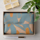 Contemporary Leaf Design in Peach Tissuepapier (Geschenk)