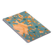 Contemporary Leaf Design Peach Notitieboek (Rechterzijde)