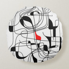 Contemporary Linear Design Rond Kussen