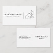 Contemporary Logoontwerp Zakelijke Kaart voor Vast Visitekaartje (Voorkant / Achterkant)