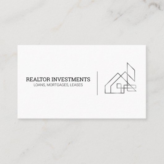 Contemporary Logoontwerp Zakelijke Kaart voor Vast Visitekaartje (Voorkant)