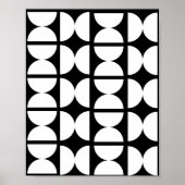 Contemporary Mid-Century Modern Geometric Poster (Voorkant)