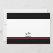 Contemporary Monogrammed Wedding Announding Aankondiging (Achterkant)