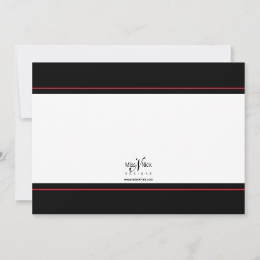 Contemporary Monogrammed Wedding Announding Aankondiging (Achterkant)