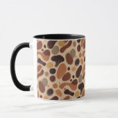 Contemporary Organic Pattern Mug – Earthy Tones Mok (Links)