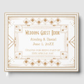 Contemporary Personalized Wedding Guest Book Gastenboek (Voorkant)
