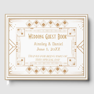 Contemporary Personalized Wedding Guest Book Gastenboek