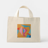 Contemporary Pink Martini Mini Tote Mini Tote Bag (Achterkant)