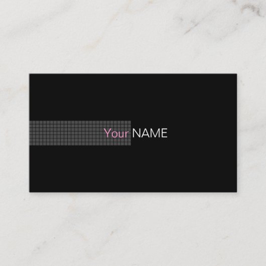 Contemporary Pink Visitekaartje (Voorkant)