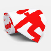 CONTEMPORARY RED MALE FIGUR STROPDAS (Opgerold)