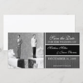 Contemporary Save the Date-aankondiging Date (Voorkant / Achterkant)