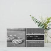 Contemporary Save the Date-aankondiging Date (Staand voorkant)